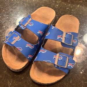 Buffalo Bills sandals work once womens 7/8